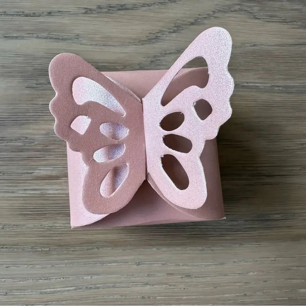 NWOT Pink Butterfly Gift Box (45)